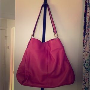 Coach triple compartment shoulder bag